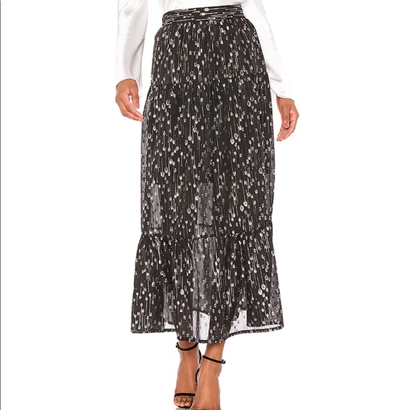 Black & Silver Portia Skirt by Sabina Musayev - Picture 1 of 13